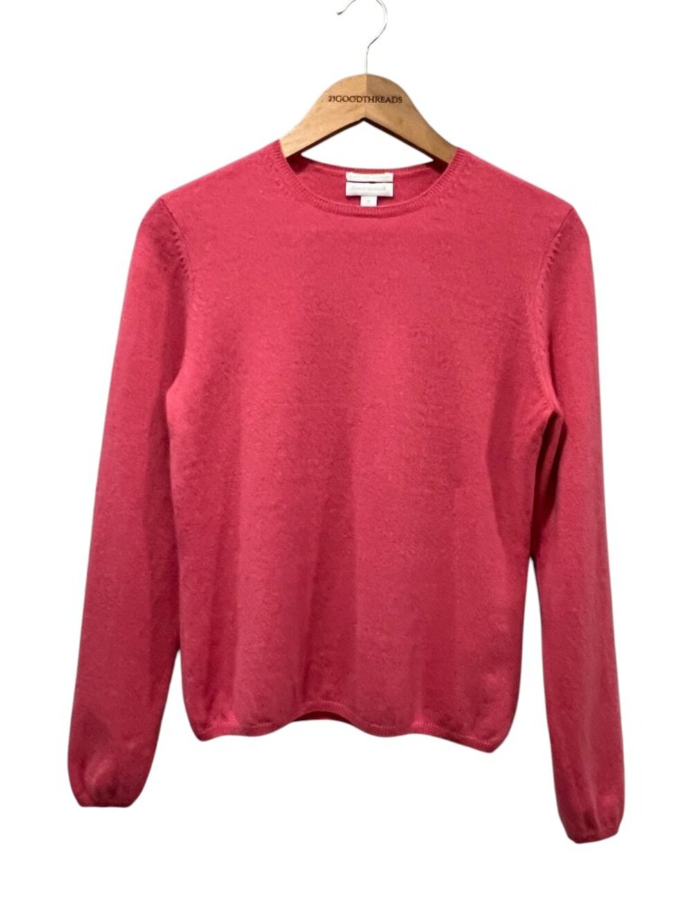Charter Club Cashmere Crew Neck Long Sleeve Sweater, Pink, M